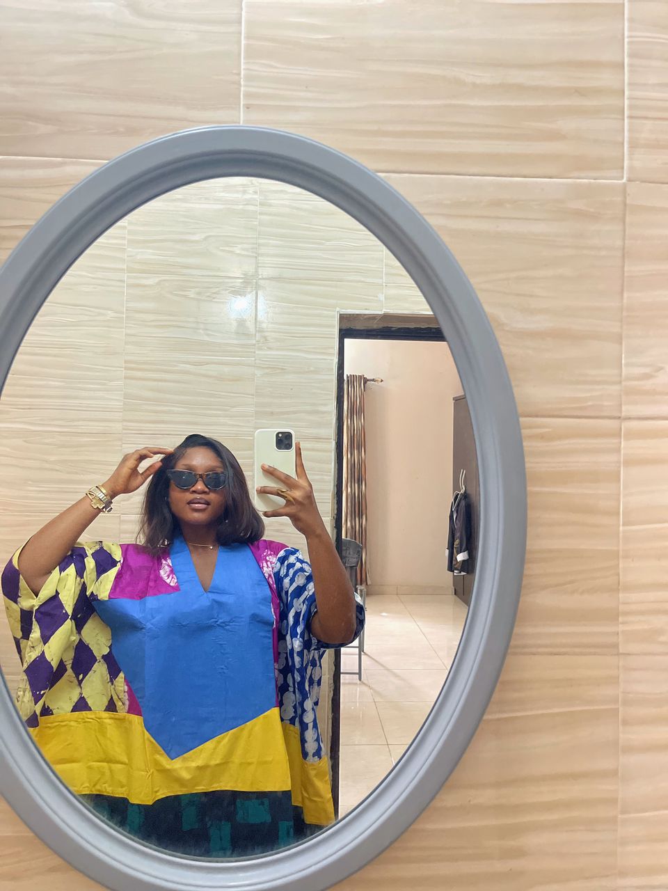 Blue Collage Boubou