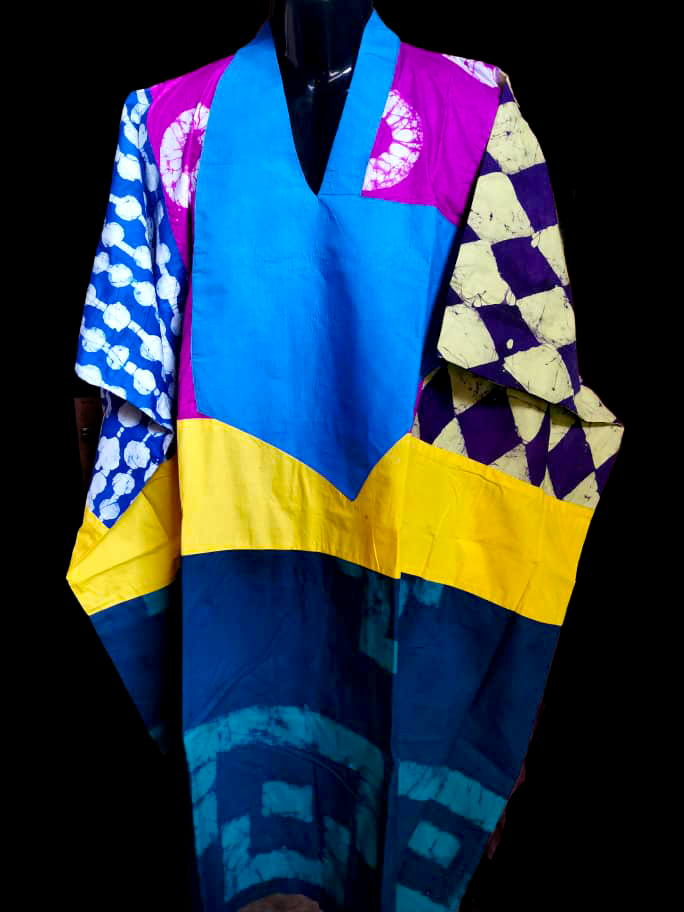 Blue Collage Boubou