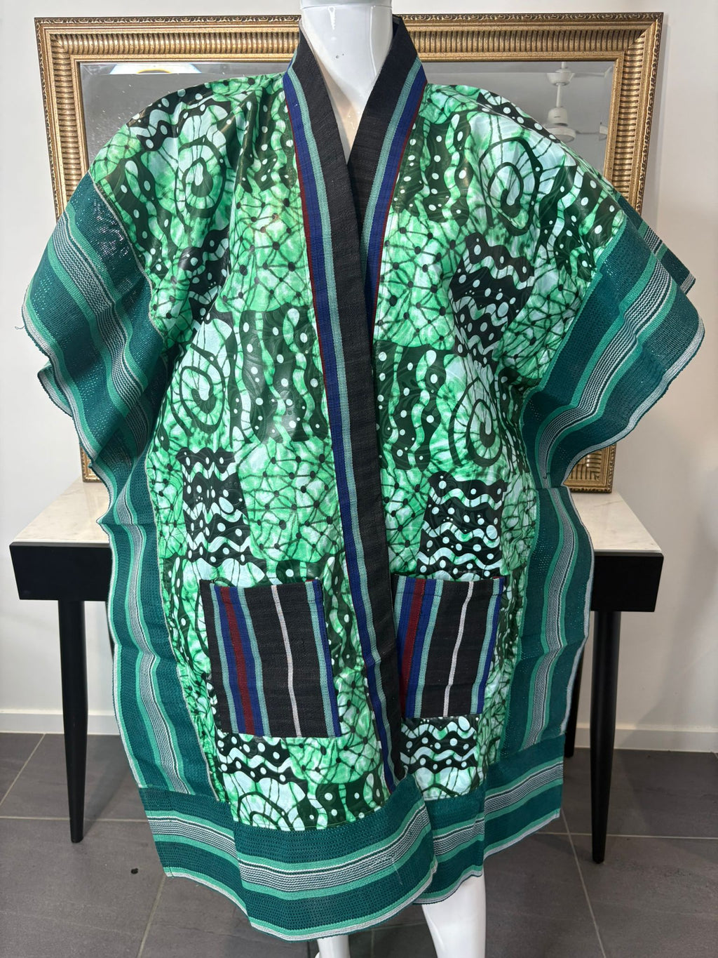 Adire kimono with ofi
