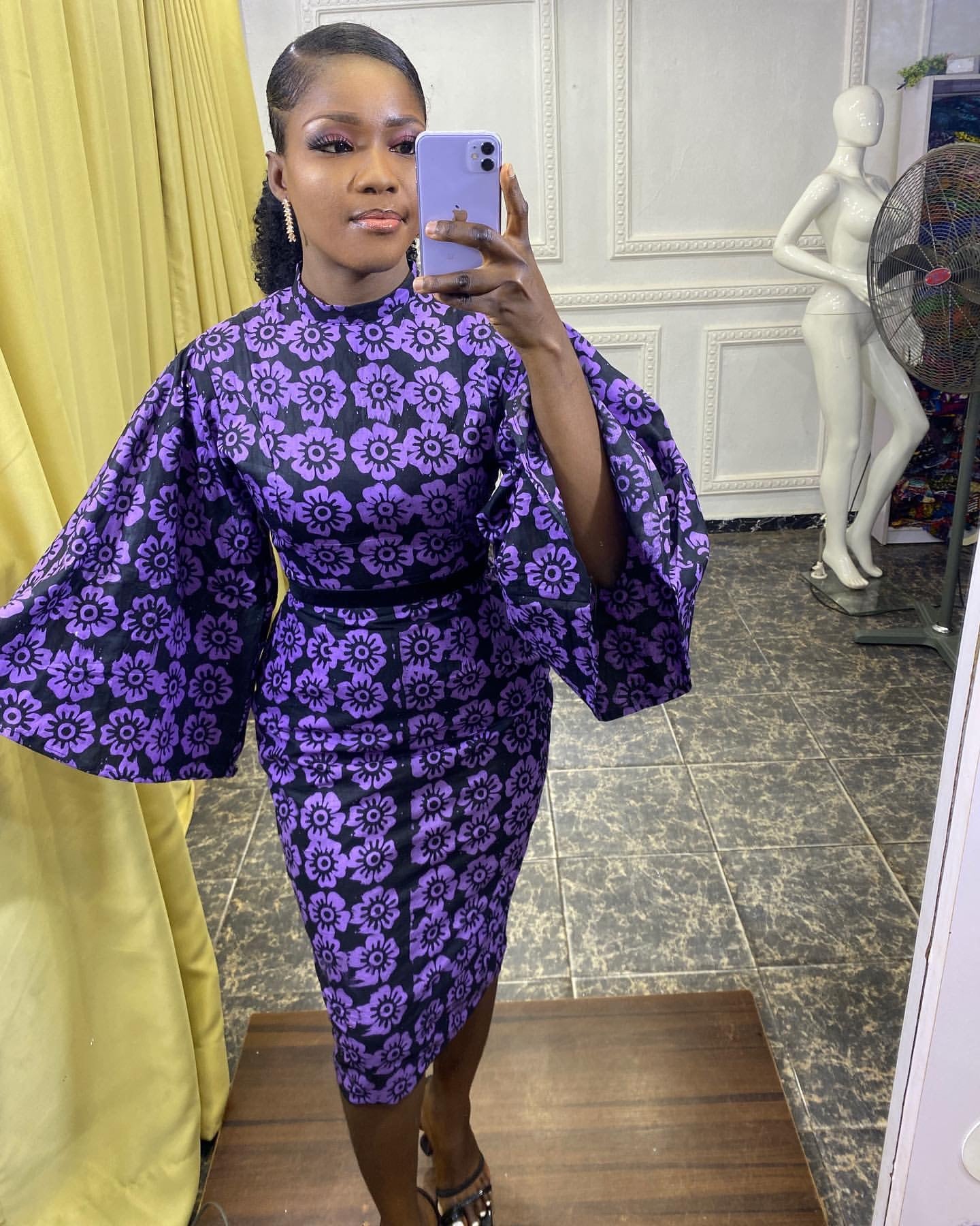 Purple petals dress