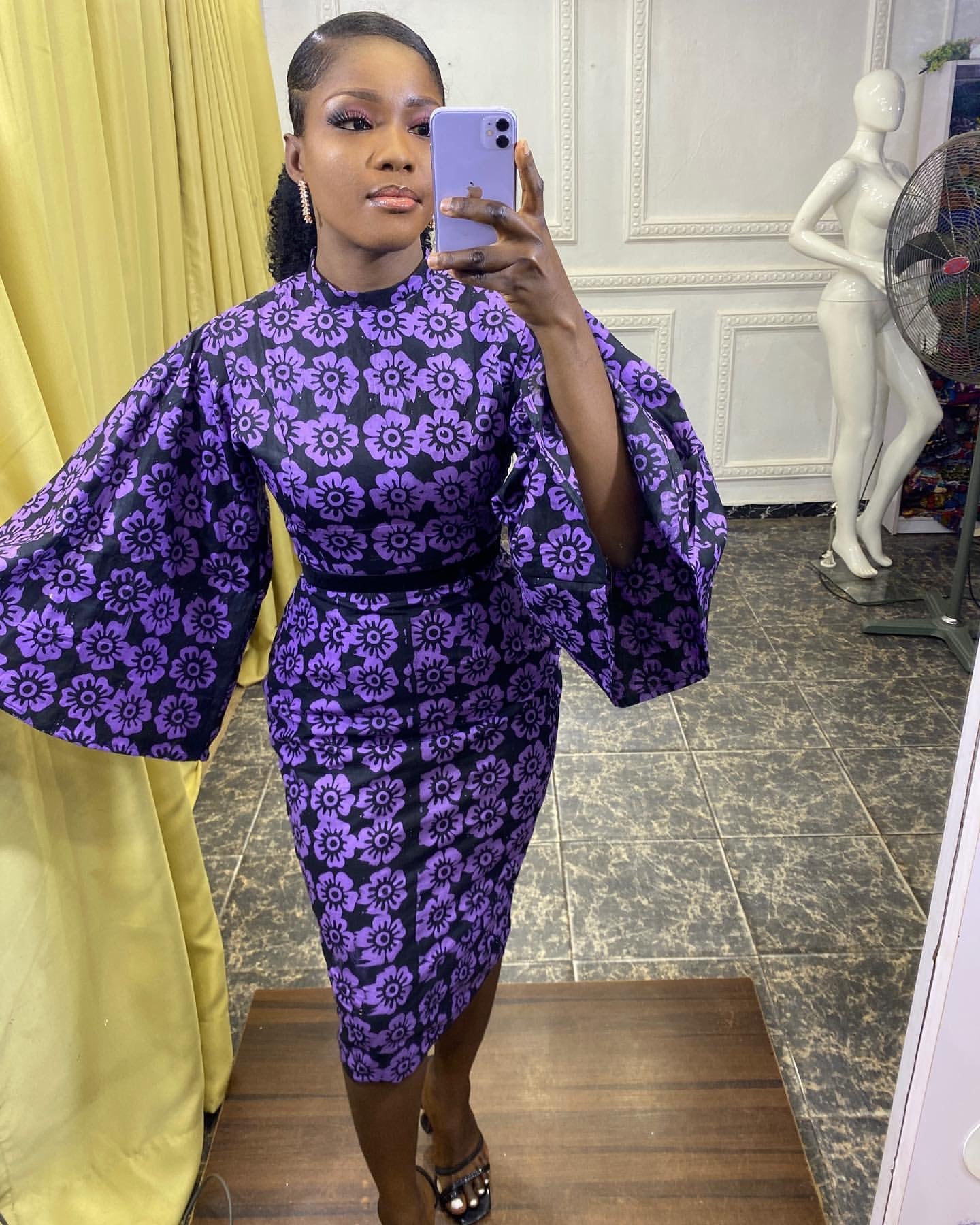 Purple petals dress