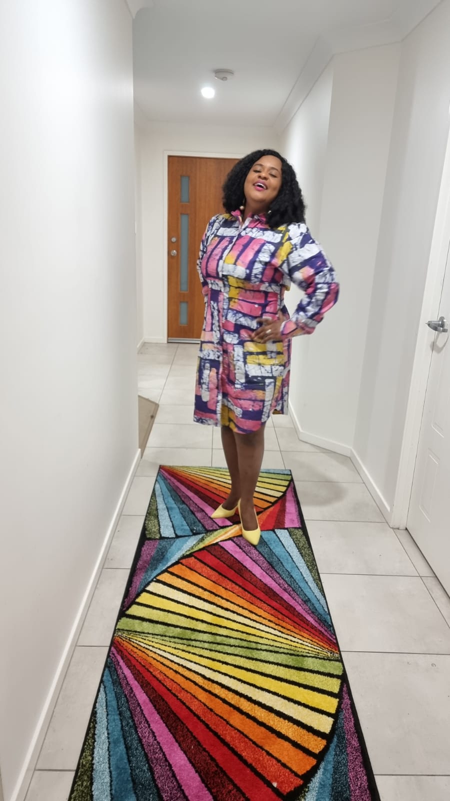 Adire Shirt dress